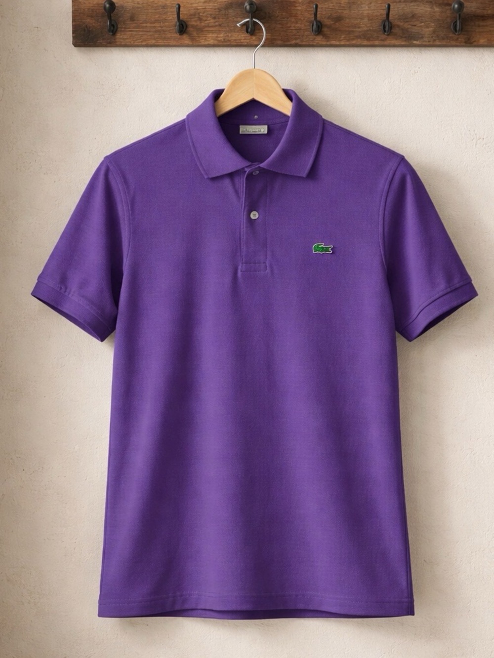 NWT Lacoste Men's Classic Fit Signature Cotton Piqué Purple Polo | Size 6 - XL